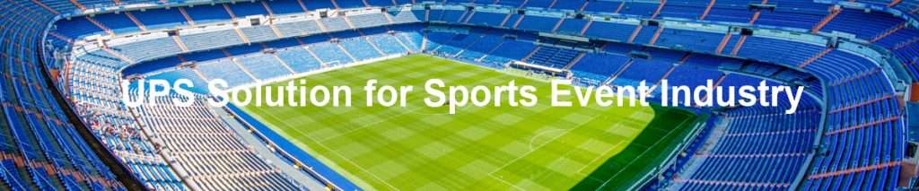 Solução UPS para a indústria de eventos desportivos