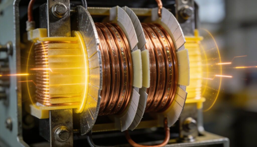 EMI coupling between windings