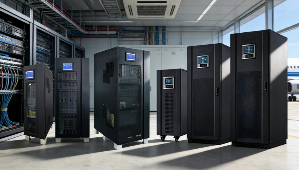 Industrial UPS systems for airport