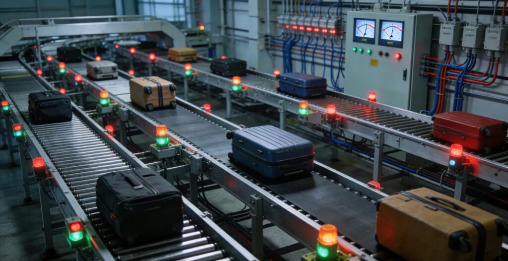 Modern airport baggage