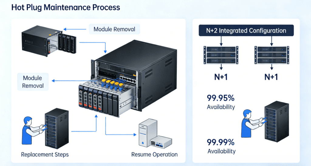 Hot-swap maintenance workflow