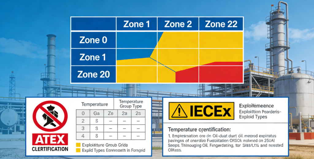 ATEX/IECEx hazardous area zones