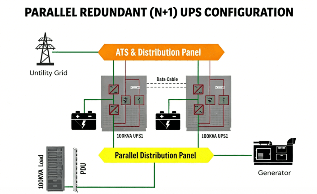 N+1 industical UPS