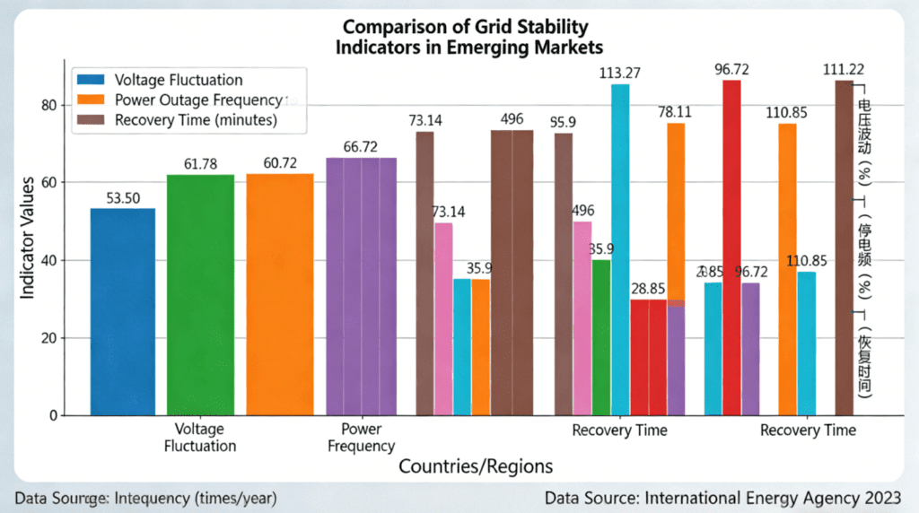 comparison of grid stability Indicator in emerging markets
