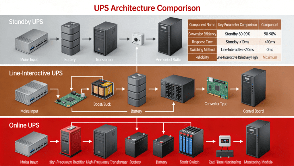 UPS architecture comparison